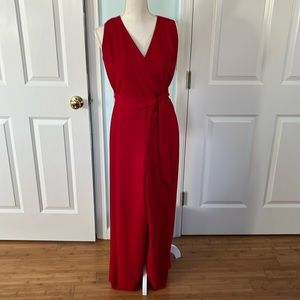 Lauren Ralph Lauren size 6 red jumpsuit.